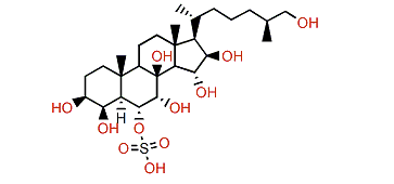 (25S)-5a-Cholestane-3b,4b,6a,7a,8,15a,16b,26-octol 6-sulfate